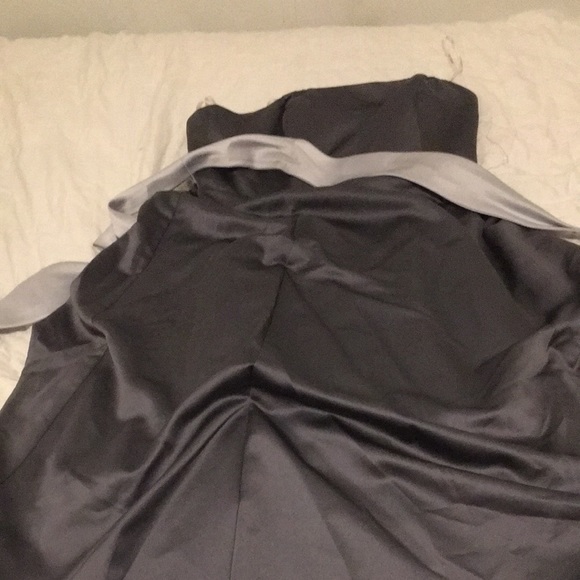 Gray prom dress from David’s bridal - Picture 2 of 2